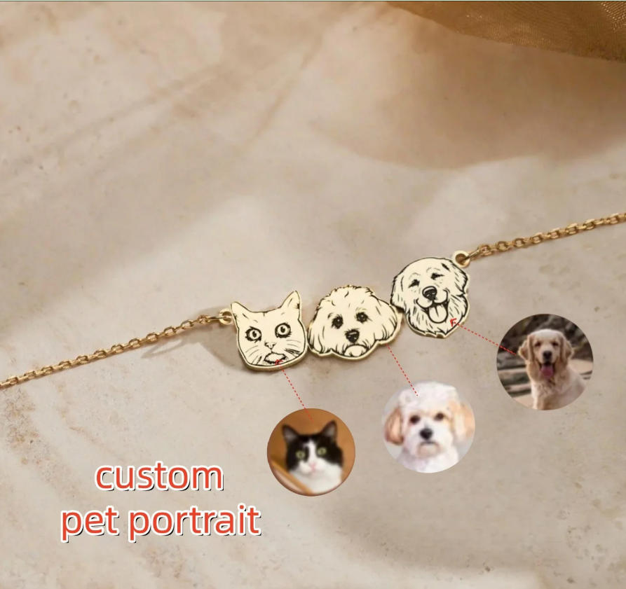 Custom Made, Ships in 5-7 Days Pet Style Necklace