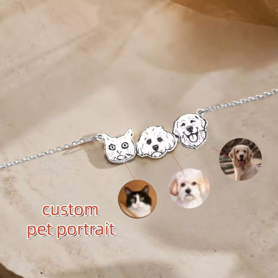 Custom Made, Ships in 5-7 Days Pet Style Necklace